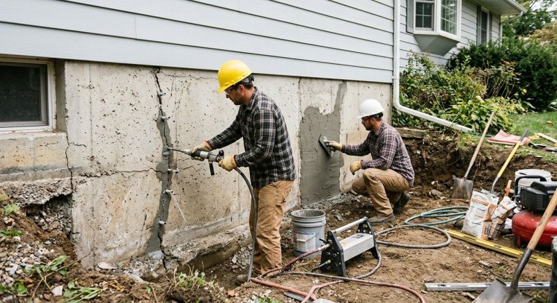 Basement Foundation Repair in East Lyme, CT
