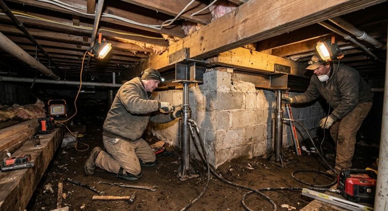 Basement Foundation Repair in Plainfield, CT