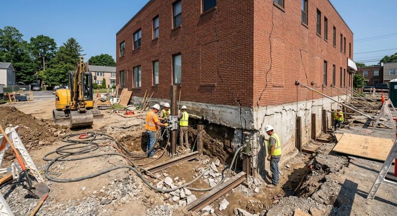 Building Foundation Repair in Mystic, CT