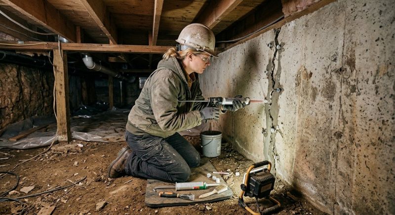 Building Foundation Repair in Preston, CT