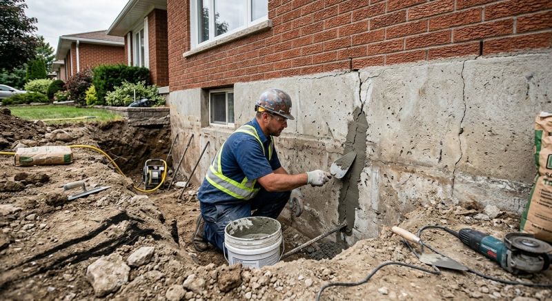 Concrete Foundation Repair in Ledyard, CT