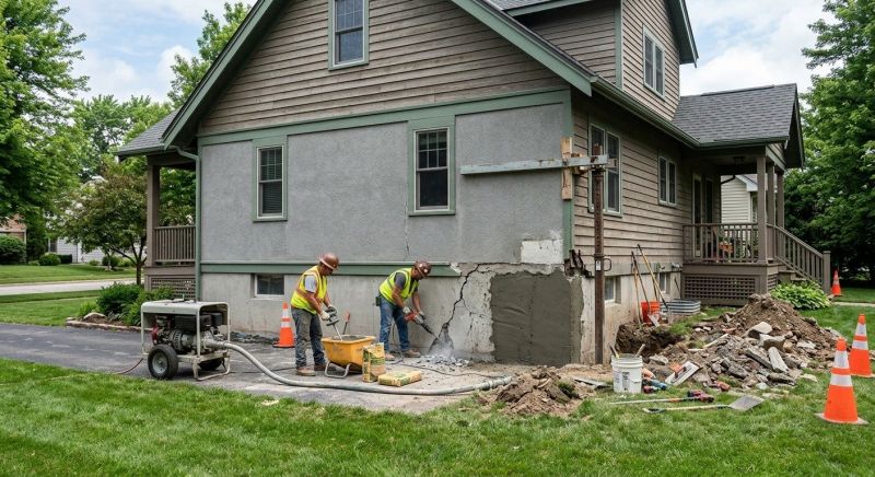 Concrete Foundation Repair in Mystic, CT