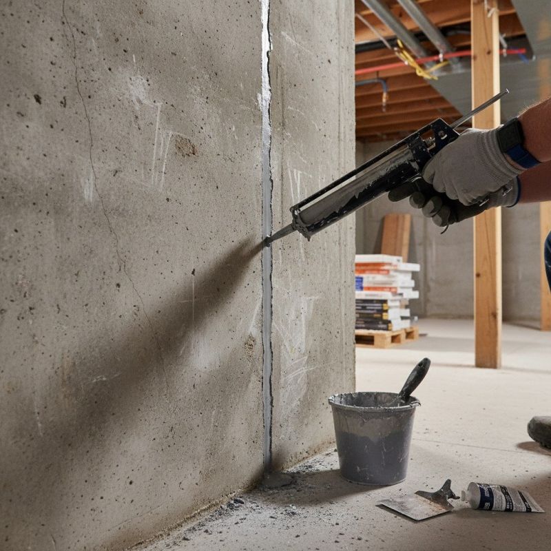 Cracked Basement Floor Repair in Groton, CT