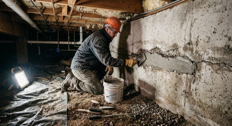 Cracked Foundation Repair in Norwich, CT