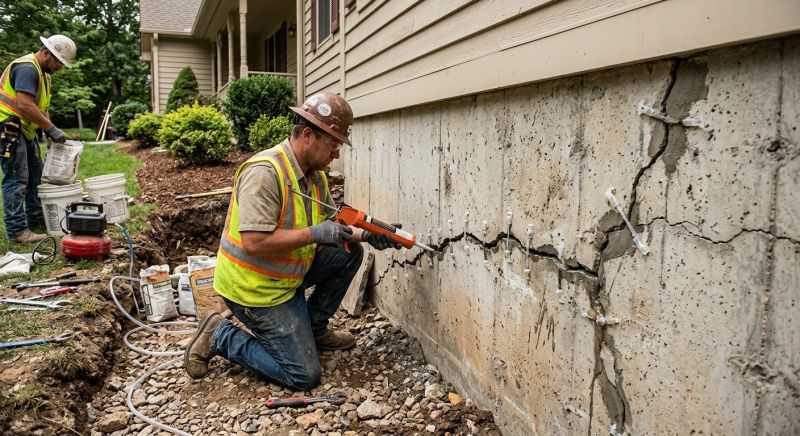 Cracked Foundation Repair in Preston, CT