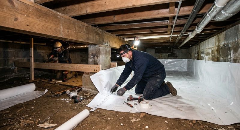 Crawl Space Leveling in Groton, CT