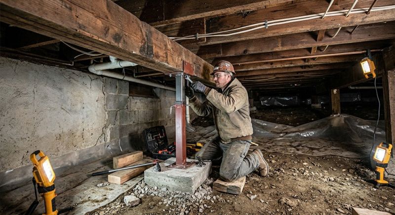 Crawlspace Foundation Repair in Ledyard, CT