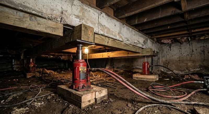 Foundation Jacking in Essex, CT