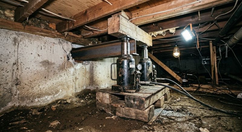 Foundation Jacking in Gales Ferry, CT