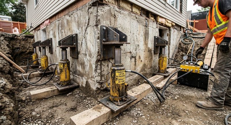 Foundation Jacking in New London, CT