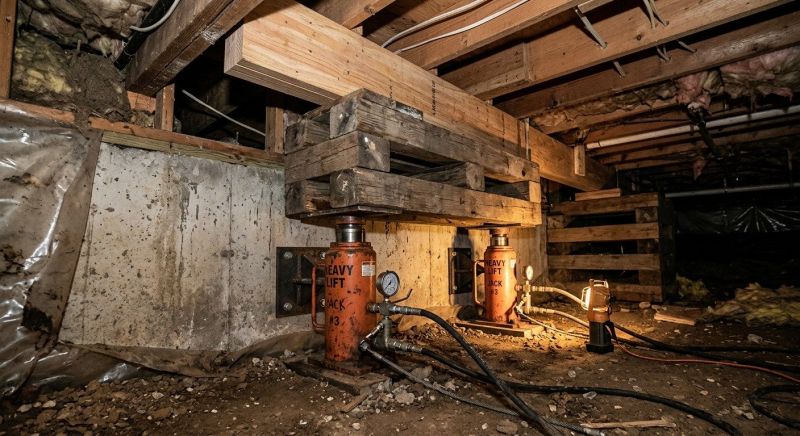 Foundation Jacking in New London, CT