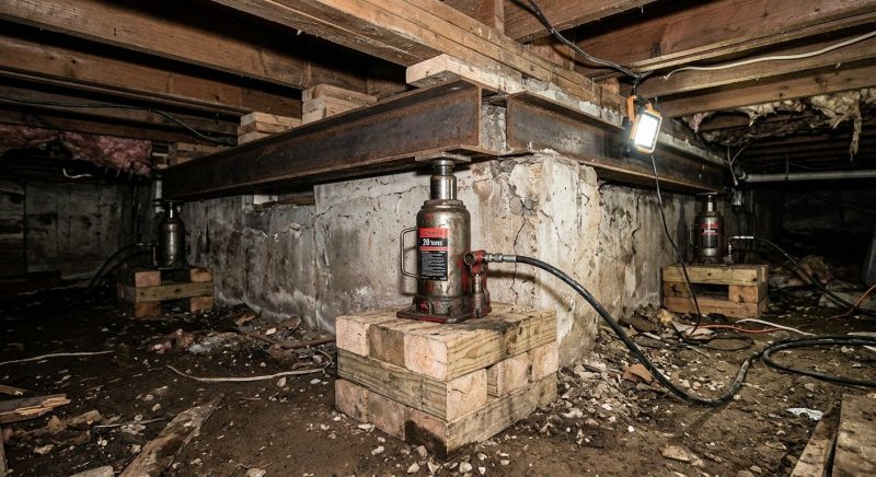 Foundation Jacking in Stonington, CT