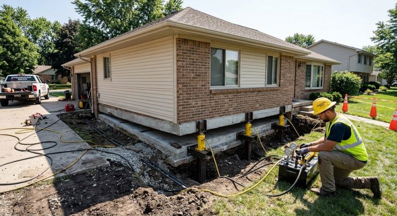 Foundation Lifting in Bradford, RI