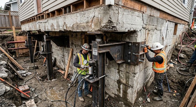 Foundation Lifting in East Haddam, CT