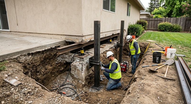 Foundation Pier Repair in Groton, CT