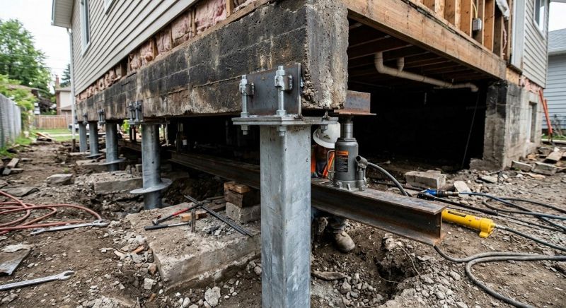 Foundation Raising in Gales Ferry, CT