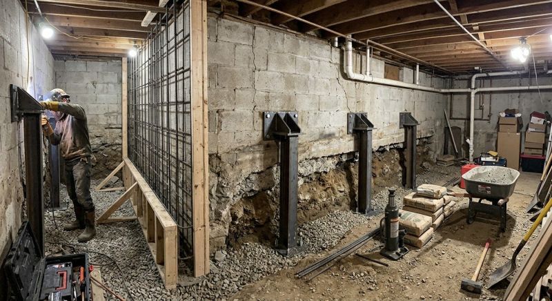 Foundation Stabilizing in Charlestown, RI