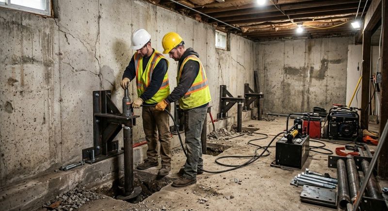 Foundation Stabilizing in Waterford, CT