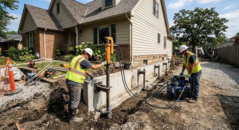Foundation Stabilizing in Westerly, RI