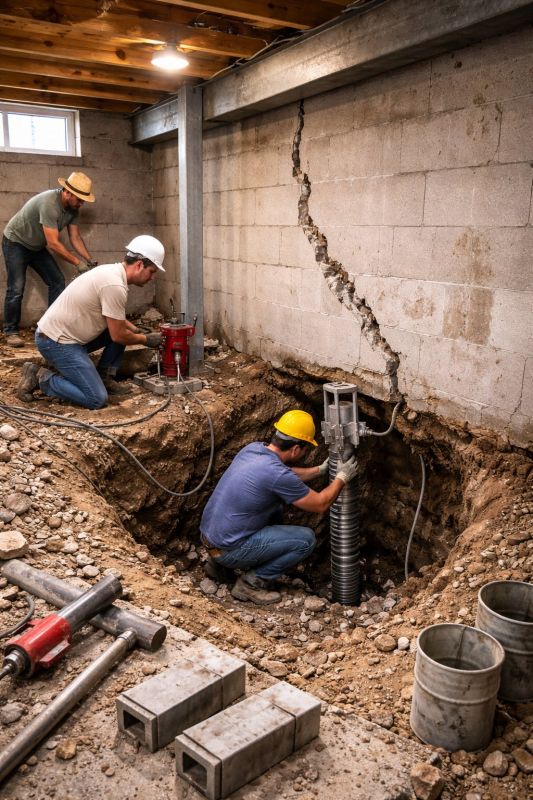 Foundation Structural Repair in Niantic, CT