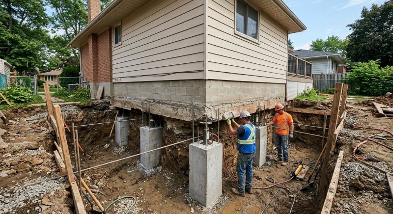 Foundation Underpinning in Groton, CT