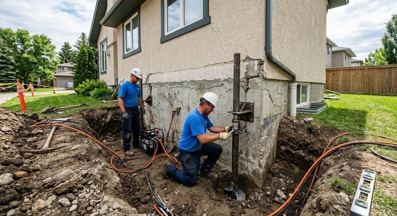 Helical Pile Installation in Groton, CT