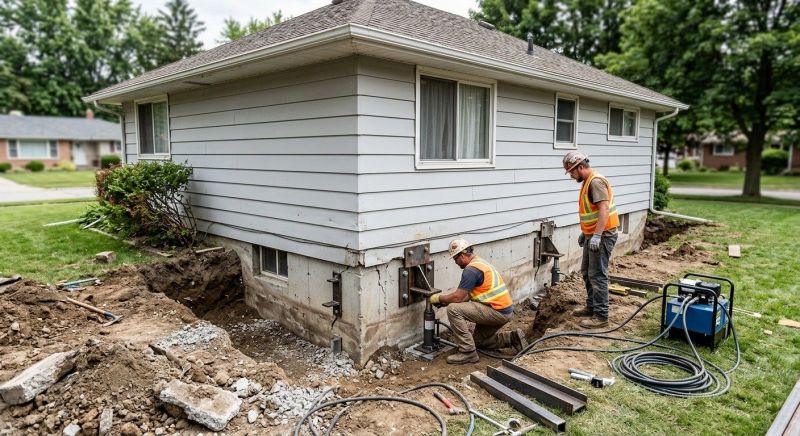 House Foundation Repair in Preston, CT