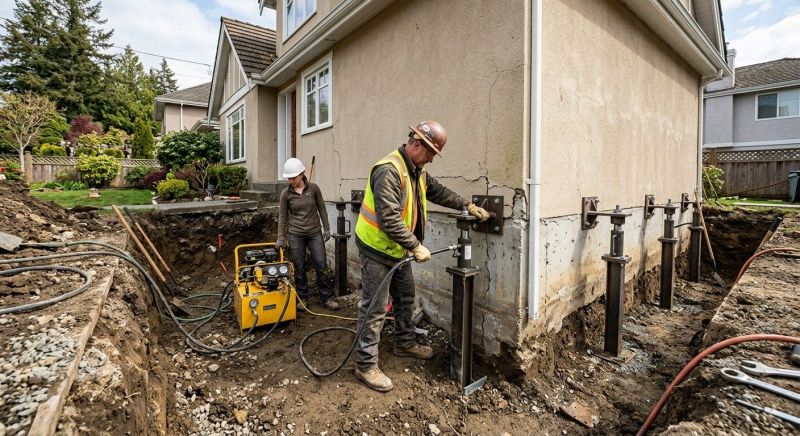 Sinking Foundation Repair in Salem, CT