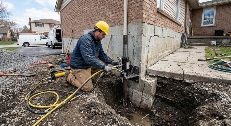 Sinking Foundation Repair in Salem, CT